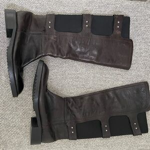 Kenneth Cole, Size 6, Brown and Black Leather Boots